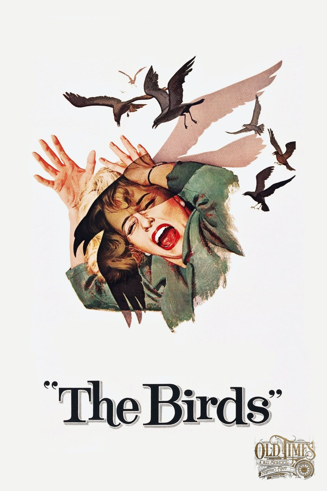 Plakaty filmowe Klasyka kina - Ptaki (1963) v2 Plakat wysokiej jakości remasterowany reprint 8K 8 Plakaty filmowe Klasyka kina - Ptaki (1963) v2 Plakat wysokiej jakości remasterowany reprint 8K