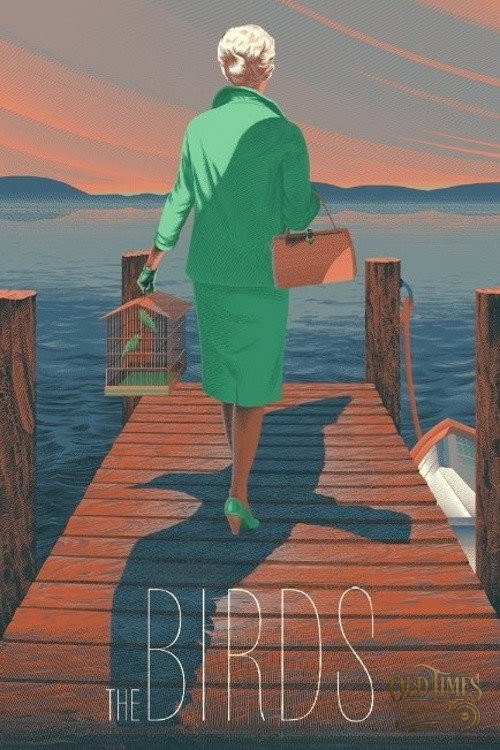 Plakaty filmowe Klasyka kina - Ptaki (1963) v4 Plakat wysokiej jakości remasterowany reprint 8K 6 Plakaty filmowe Klasyka kina - Ptaki (1963) v4 Plakat wysokiej jakości remasterowany reprint 8K