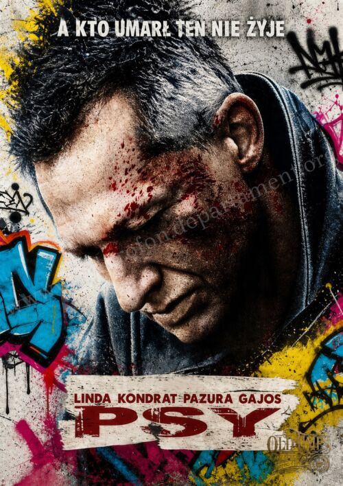 Plakaty filmowe Polska Klasyka - Psy (1992) Graffiti Style By Kolorofon - Plakat wysokiej jakości 8K