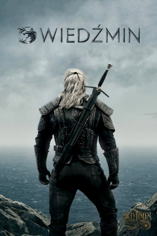 Współczesne plakaty filmowe - Wiedźmin (2019) v1 Plakat wysokiej jakości remasterowany reprint 8k